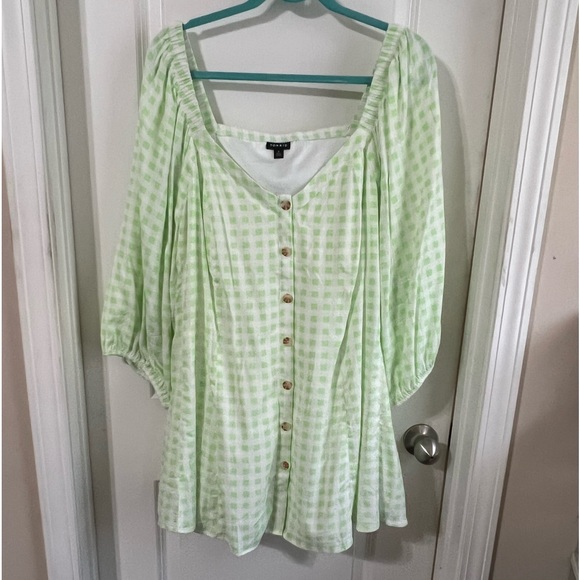 NWOT Torrid gingham checkered top - Picture 5 of 8
